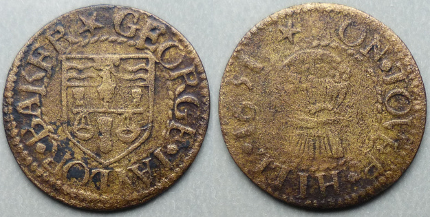 Tower Hill, George Taylor 1651 farthing